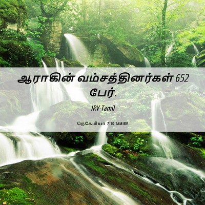 Picture 06 - நெகேமியா 7:10 TAMIRV - ஆராகின் - Bible Verse Picture