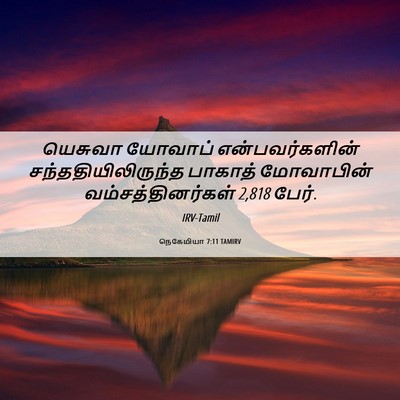 Picture 06 - நெகேமியா 7:11 TAMIRV - யெசுவா யோவாப் - Bible Verse Picture