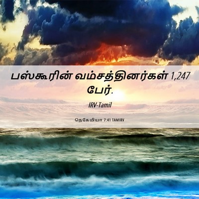Picture 06 - நெகேமியா 7:41 TAMIRV - பஸ்கூரின் - Bible Verse Picture