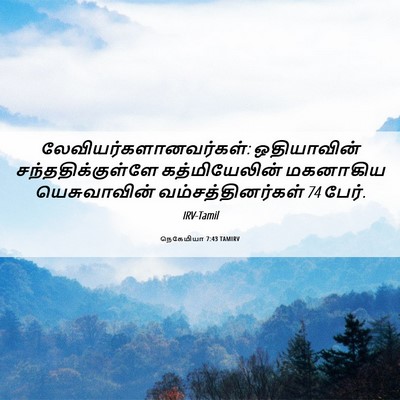 Picture 06 - நெகேமியா 7:43 TAMIRV -  - Bible Verse Picture