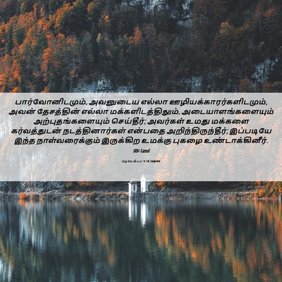 Picture 06 - நெகேமியா 9:10 TAMIRV - பார்வோனிடமும், - Bible Verse Picture