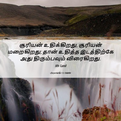Picture 06 - பிரசங்கி 1:5 TAMIRV - சூரியன் - Bible Verse Picture