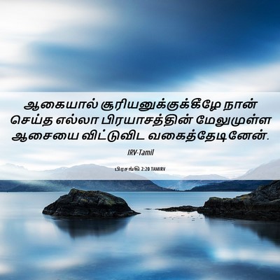 Picture 06 - பிரசங்கி 2:20 TAMIRV - ஆகையால் - Bible Verse Picture