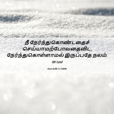 Picture 06 - பிரசங்கி 5:5 TAMIRV - நீ - Bible Verse Picture