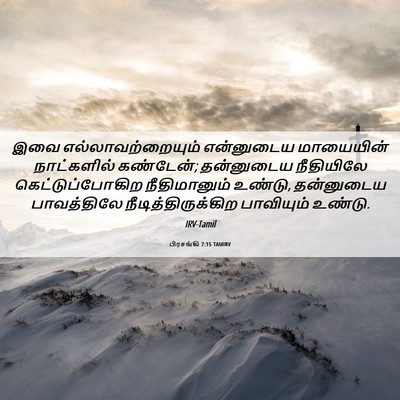 Picture 06 - பிரசங்கி 7:15 TAMIRV - இவை - Bible Verse Picture
