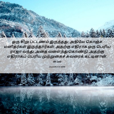 Picture 06 - பிரசங்கி 9:14 TAMIRV - ஒரு சிறு பட்டணம் - Bible Verse Picture