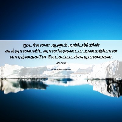 Picture 06 - பிரசங்கி 9:17 TAMIRV - மூடர்களை ஆளும் - Bible Verse Picture