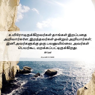 Picture 06 - பிரசங்கி 9:5 TAMIRV -  - Bible Verse Picture