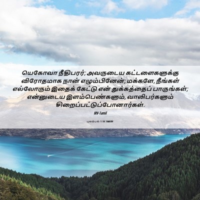 Picture 06 - புலம்பல் 1:18 TAMIRV - யெகோவா நீதிபரர்; - Bible Verse Picture