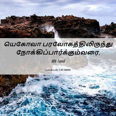Picture 06 - புலம்பல் 3:49 TAMIRV - யெகோவா - Bible Verse Picture