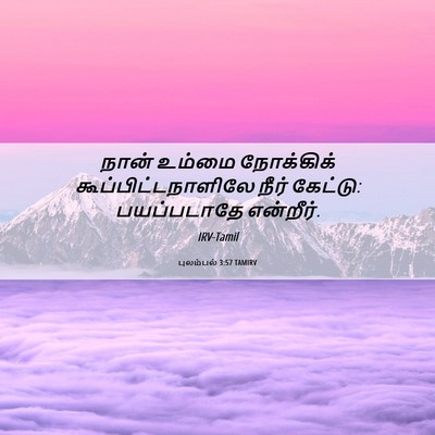 Picture 06 - புலம்பல் 3:57 TAMIRV - நான் உம்மை - Bible Verse Picture