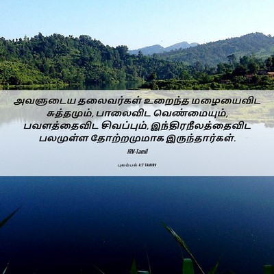 Picture 06 - புலம்பல் 4:7 TAMIRV - அவளுடைய தலைவர்கள் - Bible Verse Picture