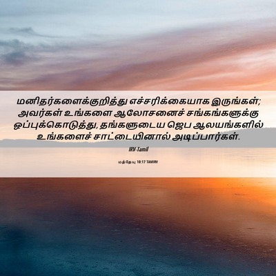 Picture 06 - மத்தேயு 10:17 TAMIRV -  - Bible Verse Picture