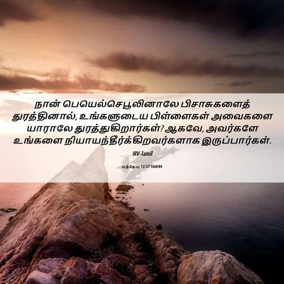 Picture 06 - மத்தேயு 12:27 TAMIRV - நான் - Bible Verse Picture