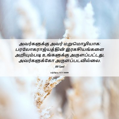 Picture 06 - மத்தேயு 13:11 TAMIRV - அவர்களுக்கு அவர் - Bible Verse Picture