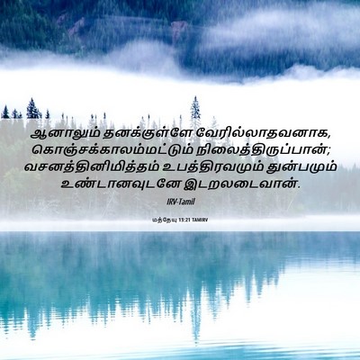 Picture 06 - மத்தேயு 13:21 TAMIRV - ஆனாலும் - Bible Verse Picture