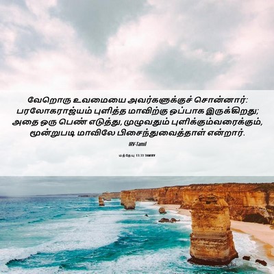 Picture 06 - மத்தேயு 13:33 TAMIRV - வேறொரு உவமையை - Bible Verse Picture