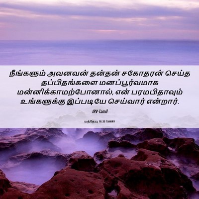 Picture 06 - மத்தேயு 18:35 TAMIRV - நீங்களும் அவனவன் - Bible Verse Picture