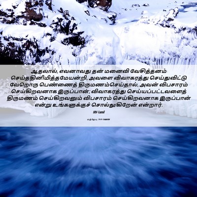 Picture 06 - மத்தேயு 19:9 TAMIRV - ஆதலால், எவனாவது - Bible Verse Picture