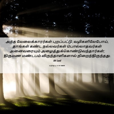 Picture 06 - மத்தேயு 22:10 TAMIRV - அந்த - Bible Verse Picture