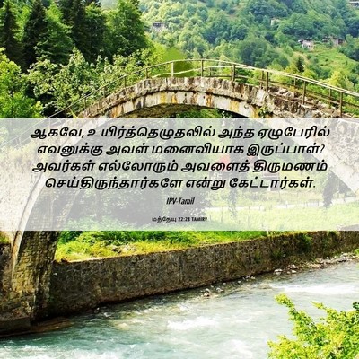 Picture 06 - மத்தேயு 22:28 TAMIRV - ஆகவே, - Bible Verse Picture