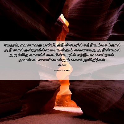 Picture 06 - மத்தேயு 23:18 TAMIRV - மேலும், எவனாவது - Bible Verse Picture