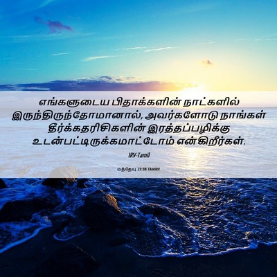 Picture 06 - மத்தேயு 23:30 TAMIRV - எங்களுடைய - Bible Verse Picture