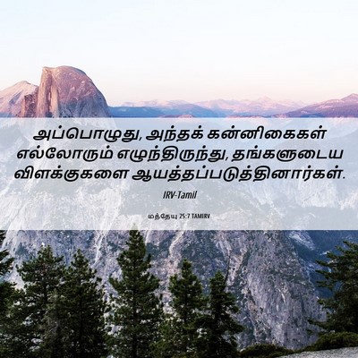 Picture 06 - மத்தேயு 25:7 TAMIRV - அப்பொழுது, அந்தக் - Bible Verse Picture