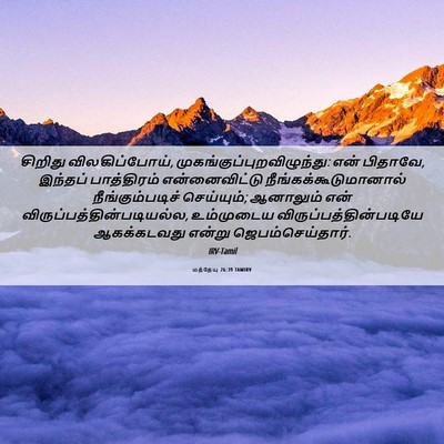 Picture 06 - மத்தேயு 26:39 TAMIRV - சிறிது - Bible Verse Picture