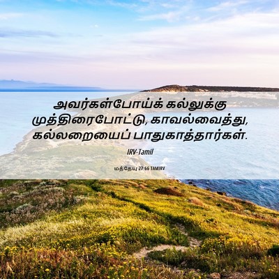 Picture 06 - மத்தேயு 27:66 TAMIRV - அவர்கள்போய்க் - Bible Verse Picture