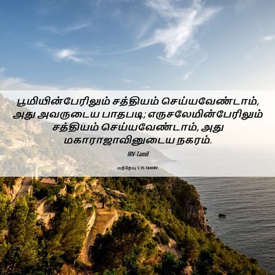 Picture 06 - மத்தேயு 5:35 TAMIRV - பூமியின்பேரிலும் - Bible Verse Picture