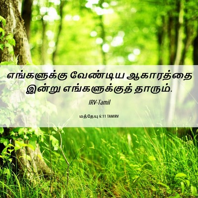 Picture 06 - மத்தேயு 6:11 TAMIRV - எங்களுக்கு - Bible Verse Picture