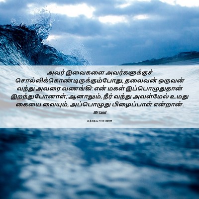 Picture 06 - மத்தேயு 9:18 TAMIRV - அவர் இவைகளை - Bible Verse Picture