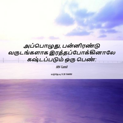 Picture 06 - மத்தேயு 9:20 TAMIRV - அப்பொழுது, - Bible Verse Picture