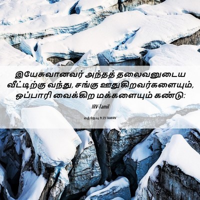 Picture 06 - மத்தேயு 9:23 TAMIRV - இயேசுவானவர் - Bible Verse Picture