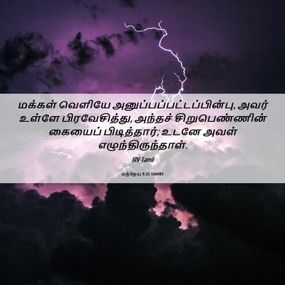 Picture 06 - மத்தேயு 9:25 TAMIRV - மக்கள் வெளியே - Bible Verse Picture