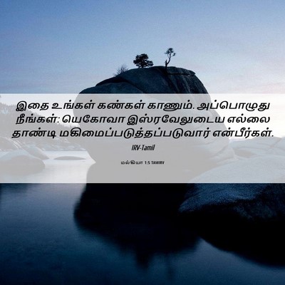 Picture 06 - மல்கியா 1:5 TAMIRV - இதை உங்கள் கண்கள் - Bible Verse Picture