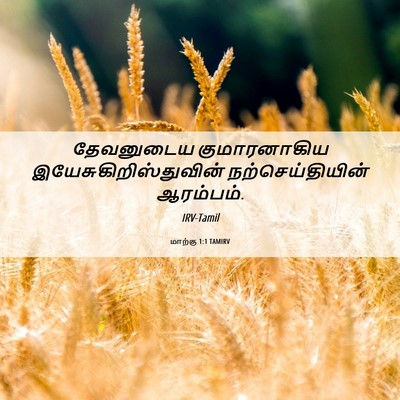 Picture 06 - மாற்கு 1:1 TAMIRV - தேவனுடைய - Bible Verse Picture