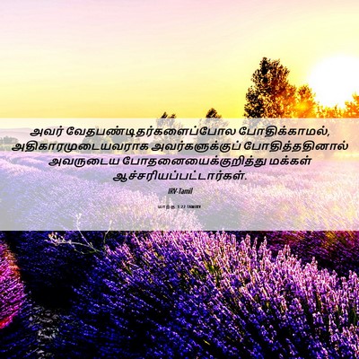 Picture 06 - மாற்கு 1:22 TAMIRV - அவர் - Bible Verse Picture