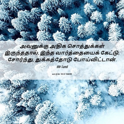 Picture 06 - மாற்கு 10:22 TAMIRV - அவனுக்கு அதிக - Bible Verse Picture