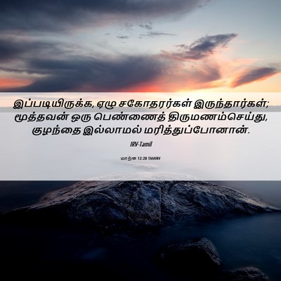 Picture 06 - மாற்கு 12:20 TAMIRV - இப்படியிருக்க, - Bible Verse Picture