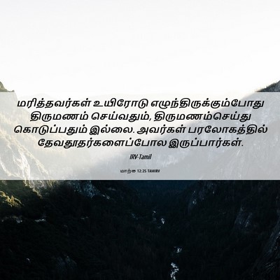 Picture 06 - மாற்கு 12:25 TAMIRV - மரித்தவர்கள் - Bible Verse Picture
