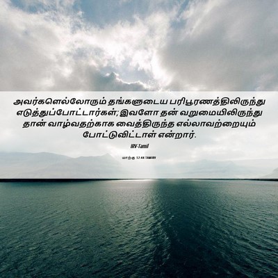 Picture 06 - மாற்கு 12:44 TAMIRV - அவர்களெல்லோரும் - Bible Verse Picture