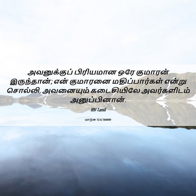 Picture 06 - மாற்கு 12:6 TAMIRV - அவனுக்குப் - Bible Verse Picture