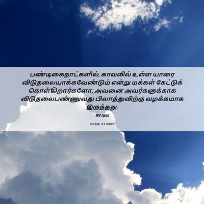 Picture 06 - மாற்கு 15:6 TAMIRV - பண்டிகைநாட்களில், - Bible Verse Picture