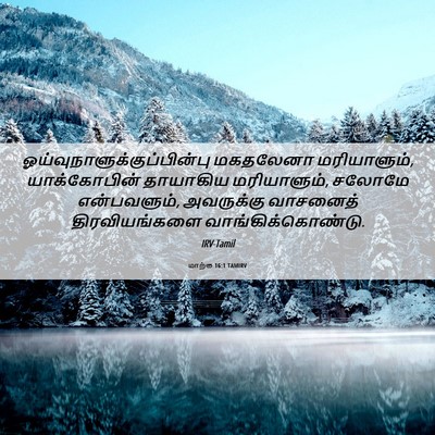Picture 06 - மாற்கு 16:1 TAMIRV -  - Bible Verse Picture