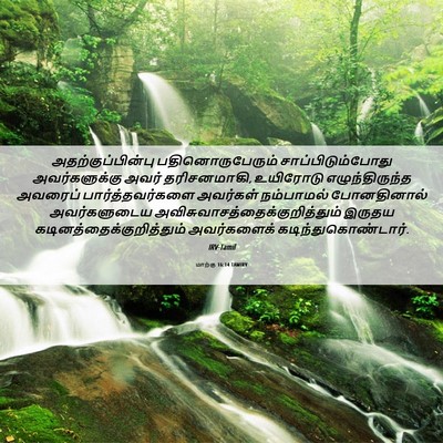 Picture 06 - மாற்கு 16:14 TAMIRV - அதற்குப்பின்பு - Bible Verse Picture