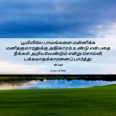 Picture 06 - மாற்கு 2:10 TAMIRV - பூமியிலே பாவங்களை - Bible Verse Picture