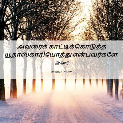 Picture 06 - மாற்கு 3:19 TAMIRV - அவரைக் - Bible Verse Picture