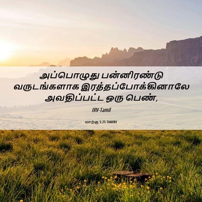 Picture 06 - மாற்கு 5:25 TAMIRV - அப்பொழுது - Bible Verse Picture